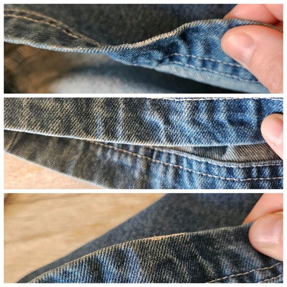 90s‎ Womens Overall Dress Denim Jean Cargo Sz L Blue Sleeveless Teacher NWT Sz L - Picture 7 of 8